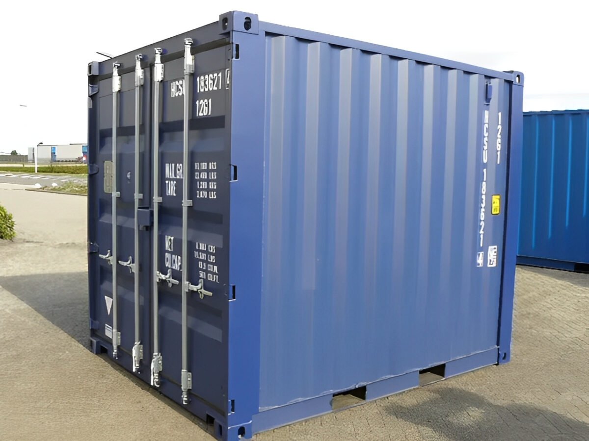 Shipping Container Single Level 10Ft X 8Ft Shipping Container (One trip) – Blue – Service-First ...