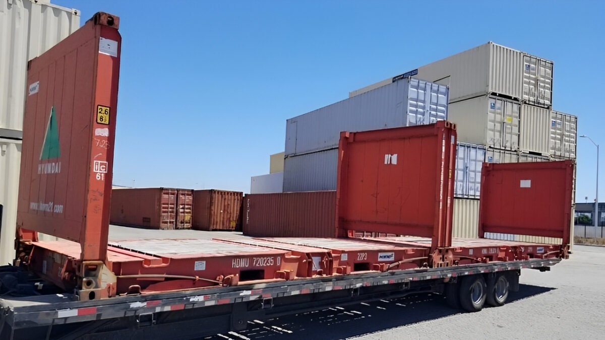 20Ft X 8Ft Used Flat Rack Shipping Containers – Service-First container ...