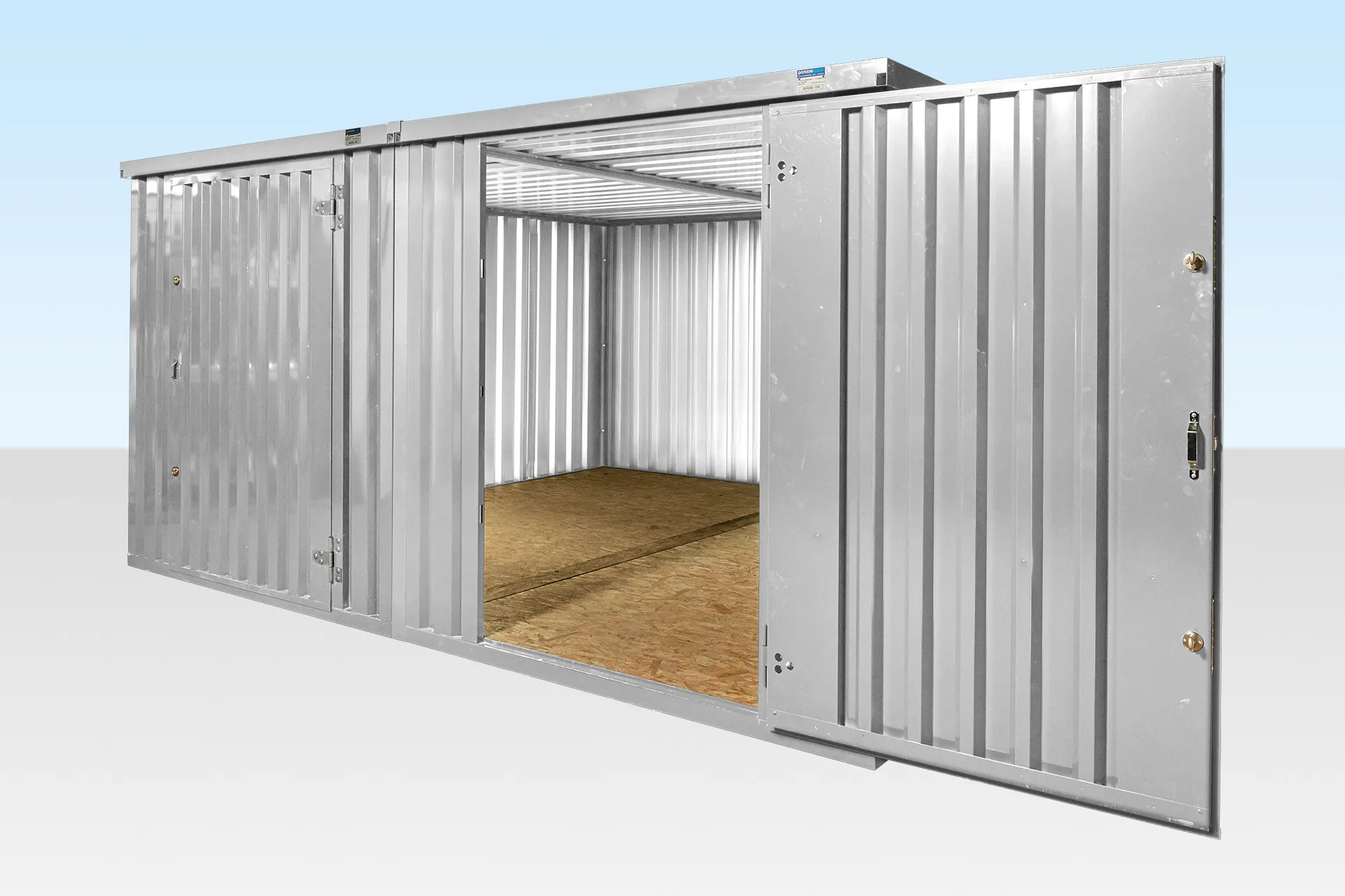 4M-X-4.2M-Side-Linked-Flat-Pack-Galvanised-1.webp 4M X 4.2M Side Linked Flat Pack Container Bundle (Galvanised) - Image 1
