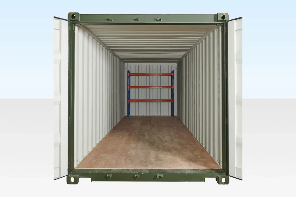 Shipping Container Racking Over Seas Adjustable, Heavy Duty Three Tier Racking For Rear Of Container ...