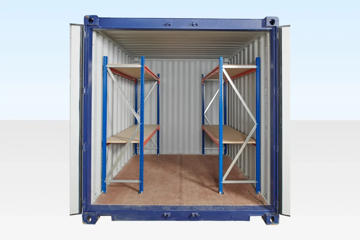 Two Tier Container Example Adjustable, Heavy Duty Two Tier Container Racking (Single Bay ...