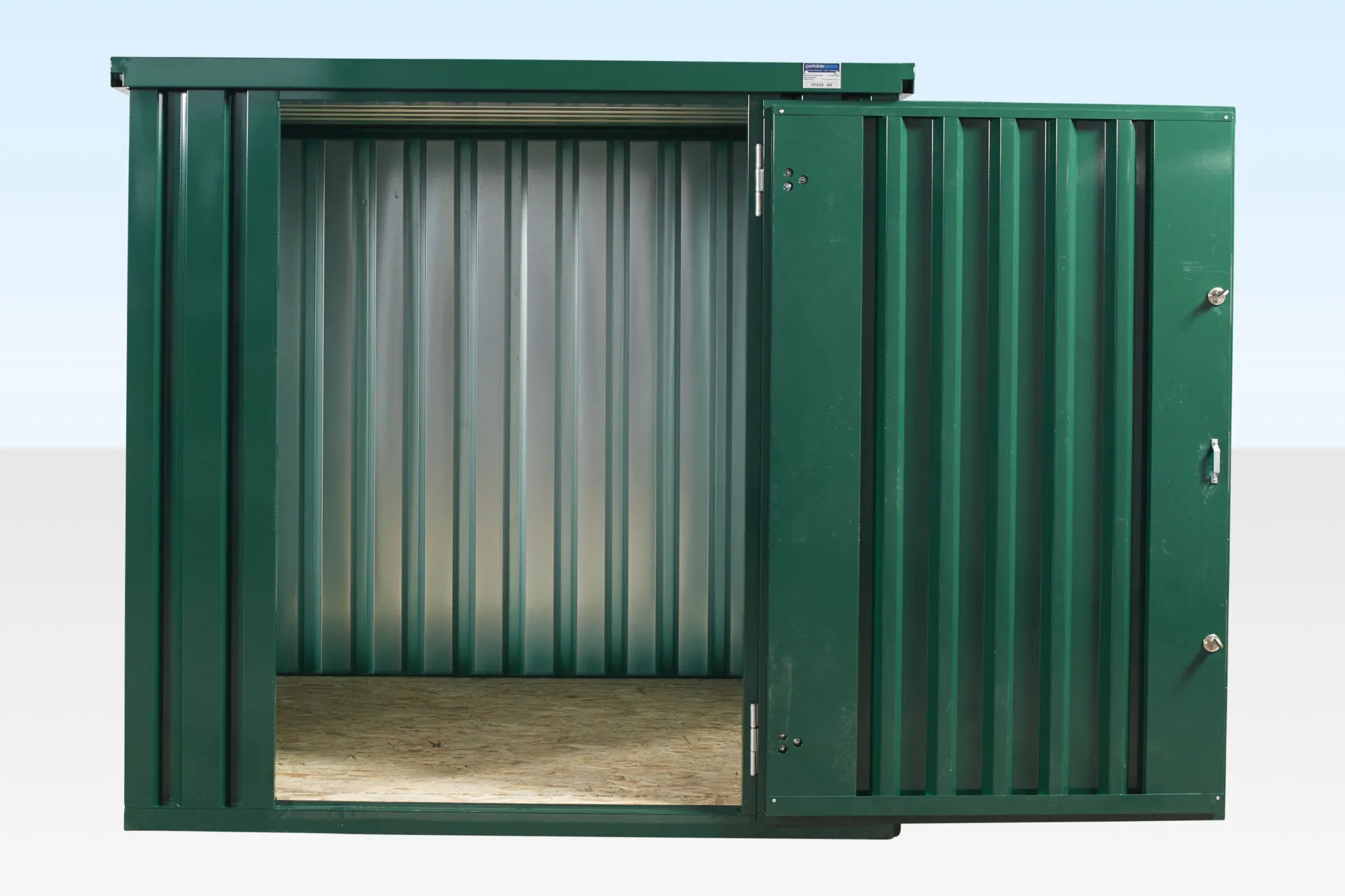 Powder-Coated-Flat-Packed-Metal-Storage-Container-1.webp (Powder Coated) Flat Packed Metal Storage Container - Image 1