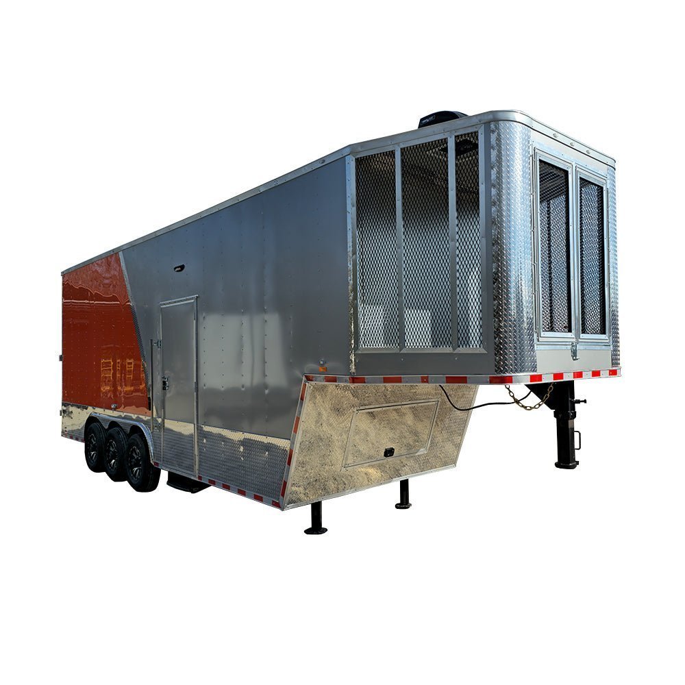 01402WhiteBackgroundImage.jpg 8.5′ X 30′ Custom Gooseneck Enclosed Trailer - Image 1