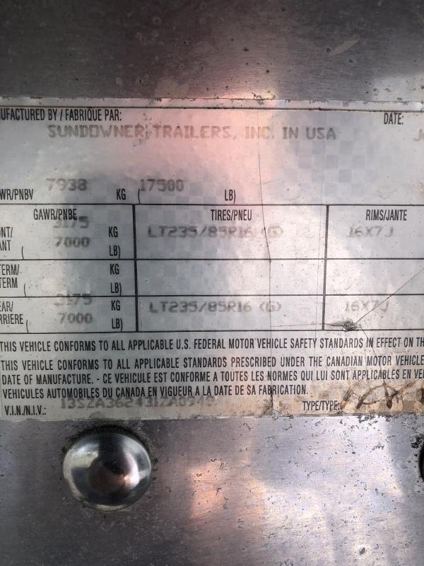 2003 Sundowner Trailers LQ 4H 8010 SIERRA Horse Trailer - Image 17