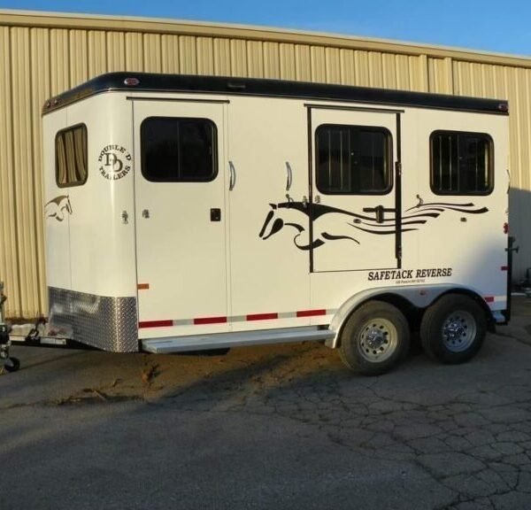 2022 Double D Reverse Slant 2 Horse Bumper Pull