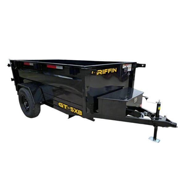 5x8 Hydraulic Dump Trailer 24" Sides 5,200lb Axle with Brake