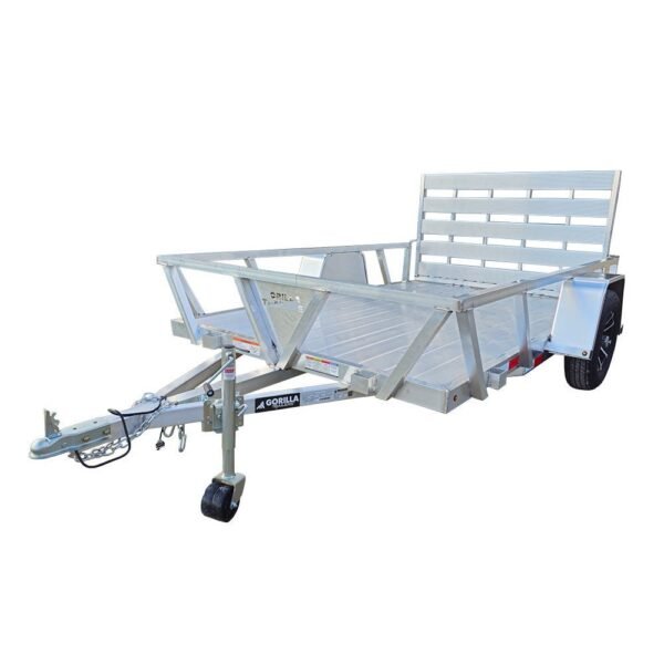 6.4′ X 10′ Gorilla Aluminum Utility Trailer With Gate 3,500lb Axle