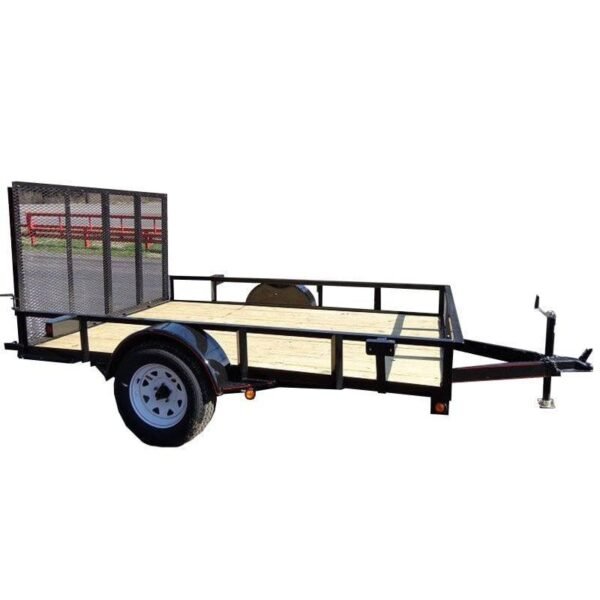 Utility Trailer 6.4’x10′ Spring Assist Gate Tire Rack