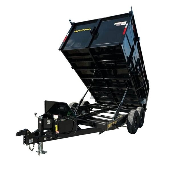 7×12 Hydraulic Dump Trailer with 3ft Sides (2) 6K Axles