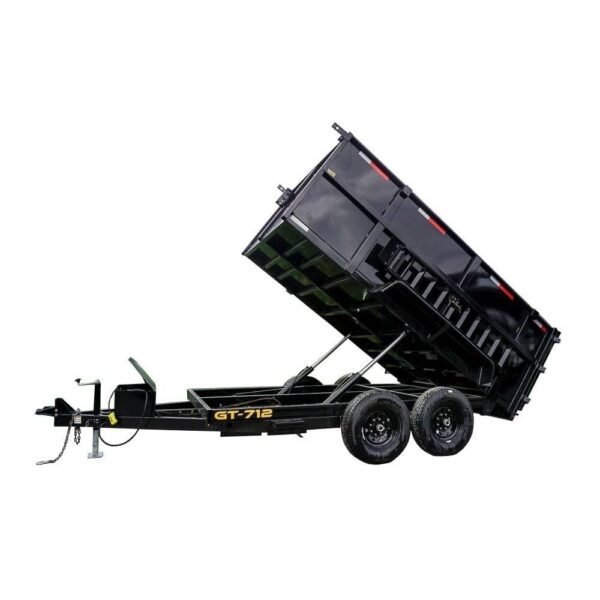 7×12 Hydraulic Dump Trailer with 4ft Sides (2) 7K Axles
