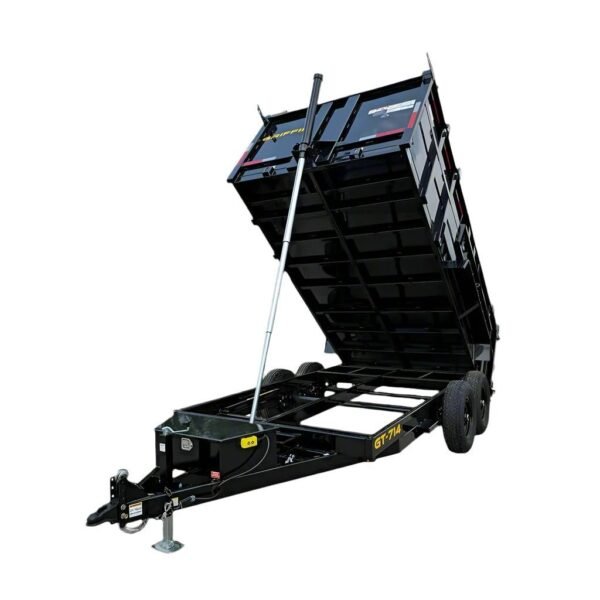 7×14 Telescopic Hydraulic Dump Trailer with 4ft Sides (2) 7K Axles 14K GVWR