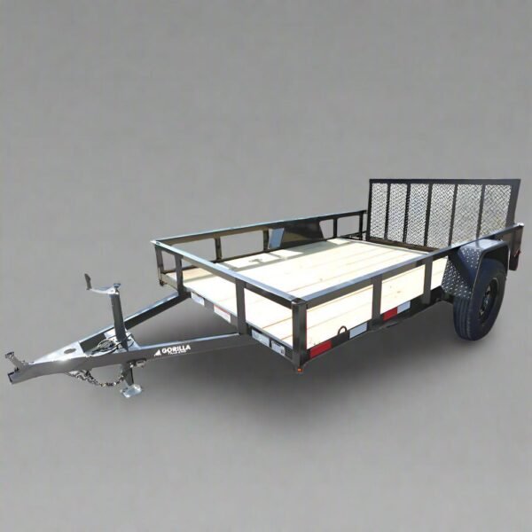 6′ 4″ x 10 Utility Trailer Dovetail Powder Coated 3,500lb Axle