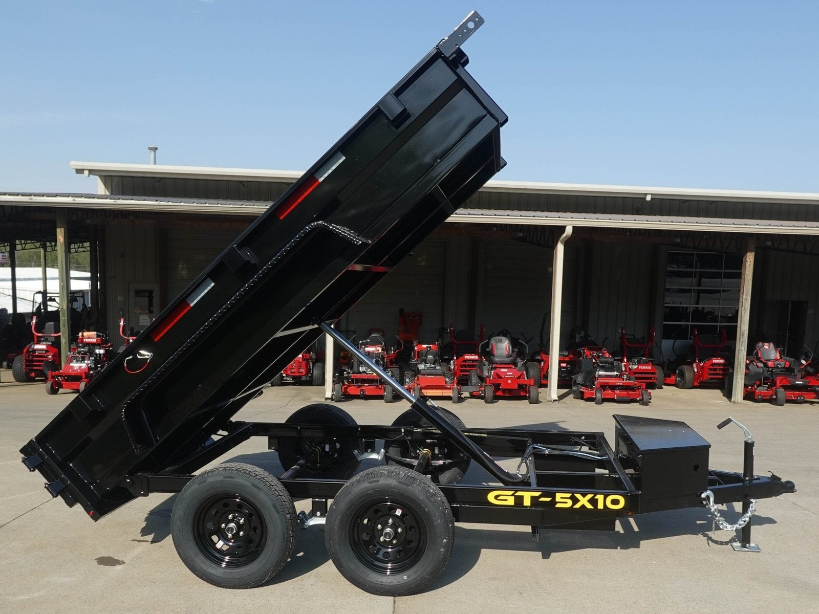 DSC03674-12.jpg 5x10 Hydraulic Dump Trailer Powder Coated with 16" Sides 7K GVWR - Image 1