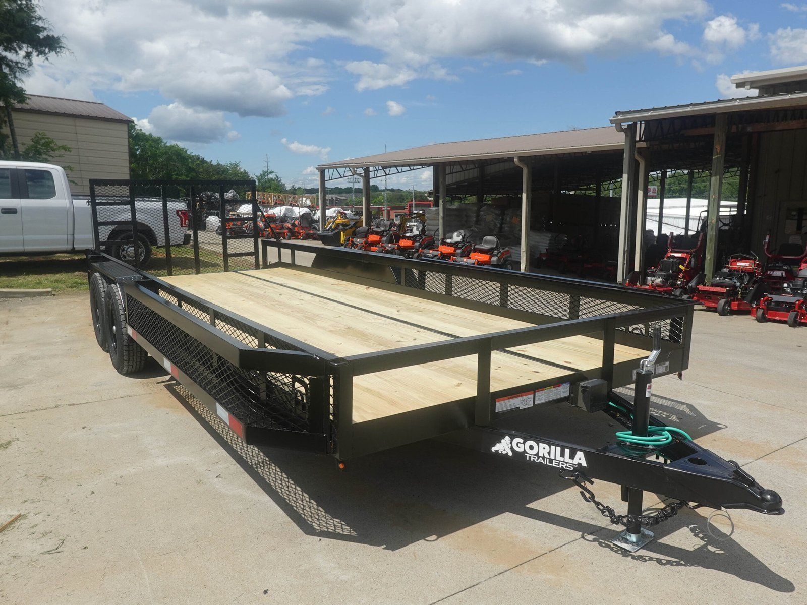 DSC04312-3-scaled-1.jpg 7×20 Heavy Duty Dovetail Utility Trailer Side Baskets (2) 5,200lb Axles Brakes - Image 1