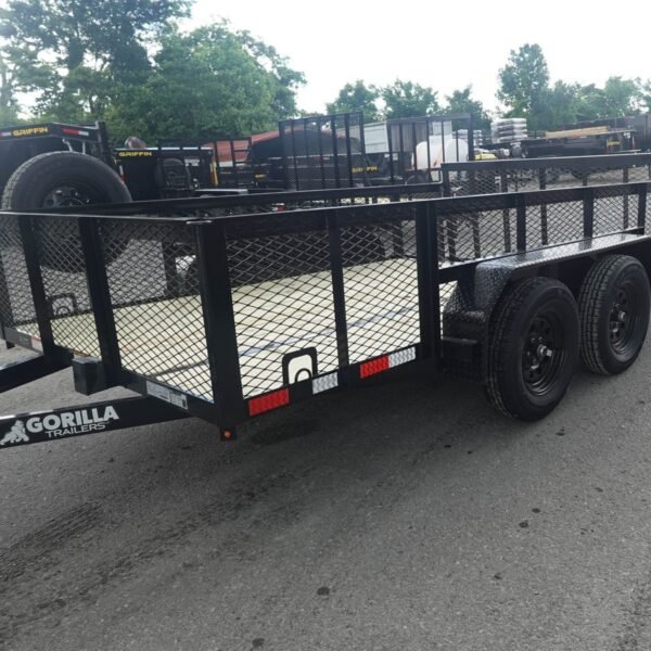 7′ X 12′ Dovetail Utility Trailer 2ft Mesh