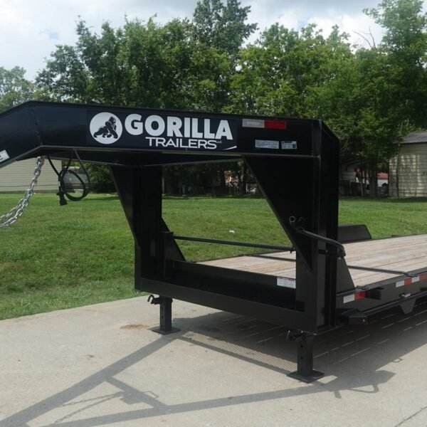 7×20 Gooseneck Tilt Car Hauler Trailer (2) 7K Drop Axles with Brakes 14K GVWR