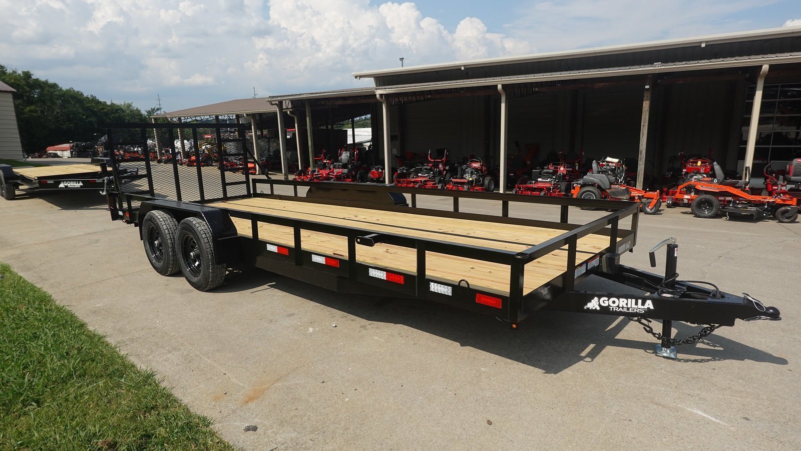 DSC06319.jpg 7×20 Heavy Duty Straight Deck Utility Trailer (2) 5,200lb Axles with Brakes - Image 1
