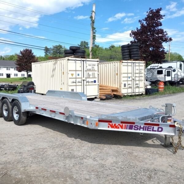 2024 N&N Trailers 7×20+3 Galvanized 22.5K Lowpro Equipment Trailer w/HD Full Width Ramps