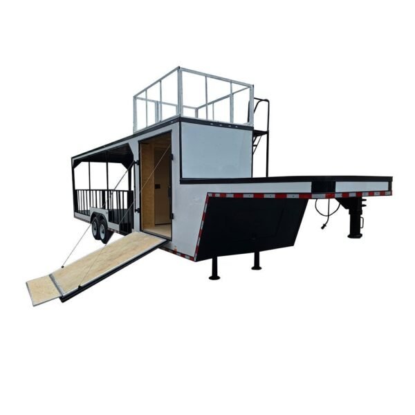 8.5″ X 38″ White Custom  and Equipment Trailer