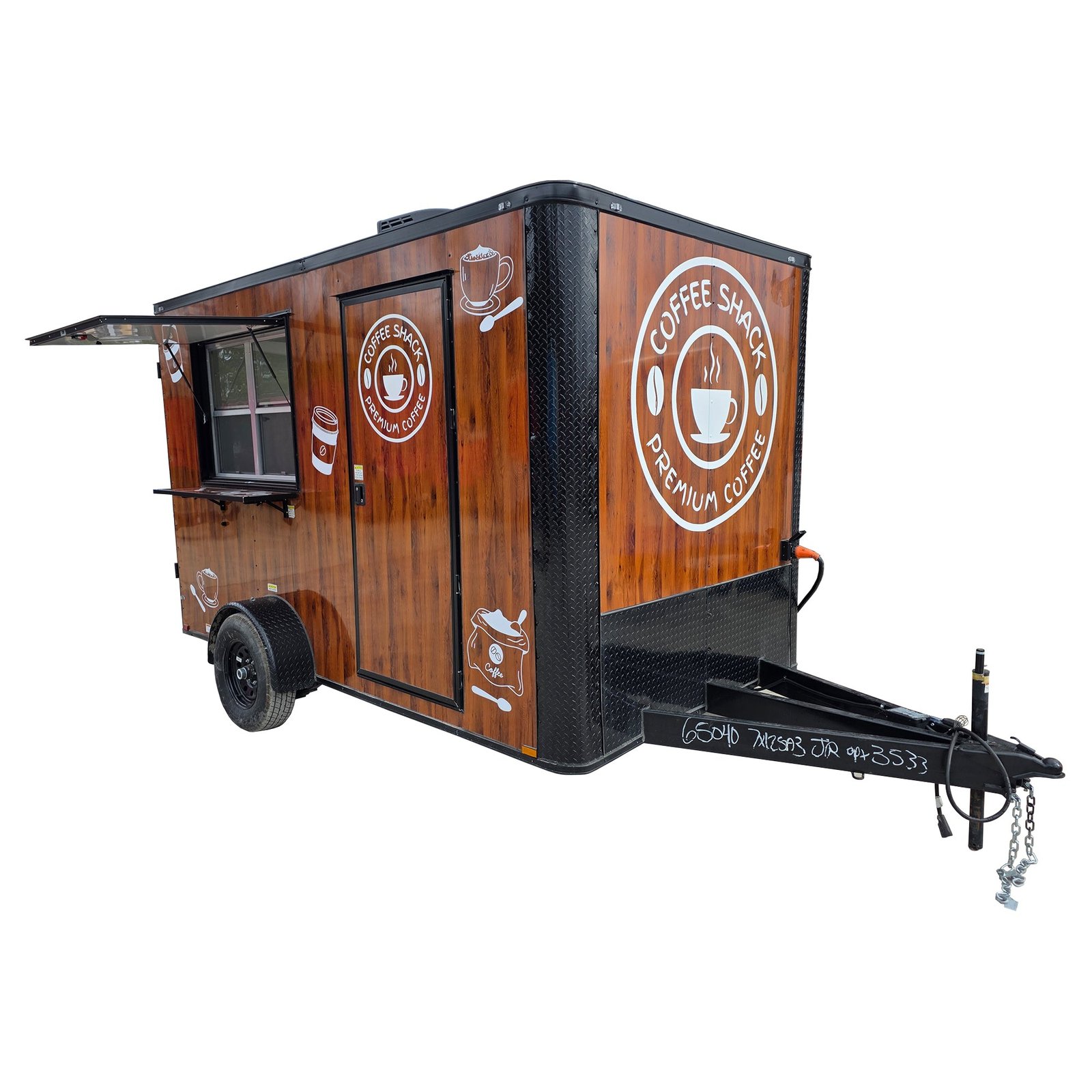 WhiteBackgroundImage_44eba93b-6a6e-40dc-9dab-0f0974900791.jpg 7' X 12' Coffee Theme Concession Food Trailer Fully Loaded Turnkey With Appliances - Image 1