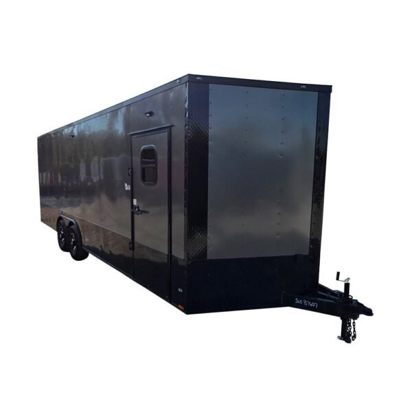 8.5′ X 24′ Charcoal Grey Water Rescue Enclosed Trailer