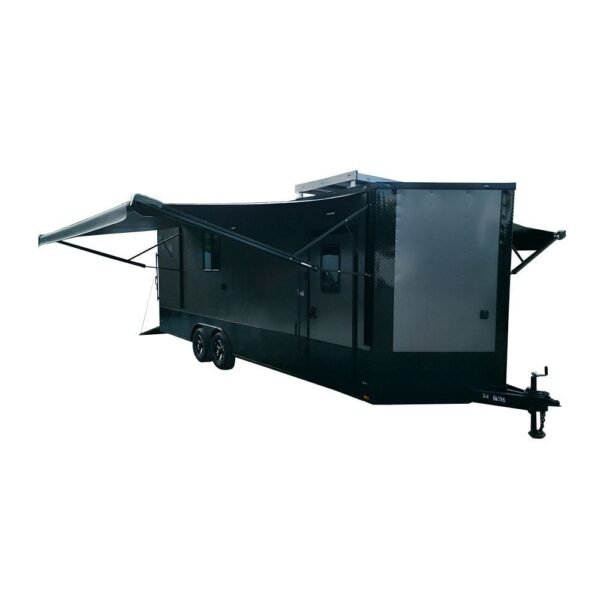 8.5′ X 24′ Charcoal Grey Mobile Command and Office Trailer