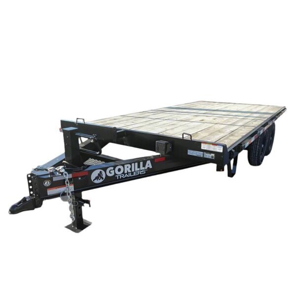 8.5×16 I-Beam Deckover Equipment Trailer 2 7k axles 14k GVWR