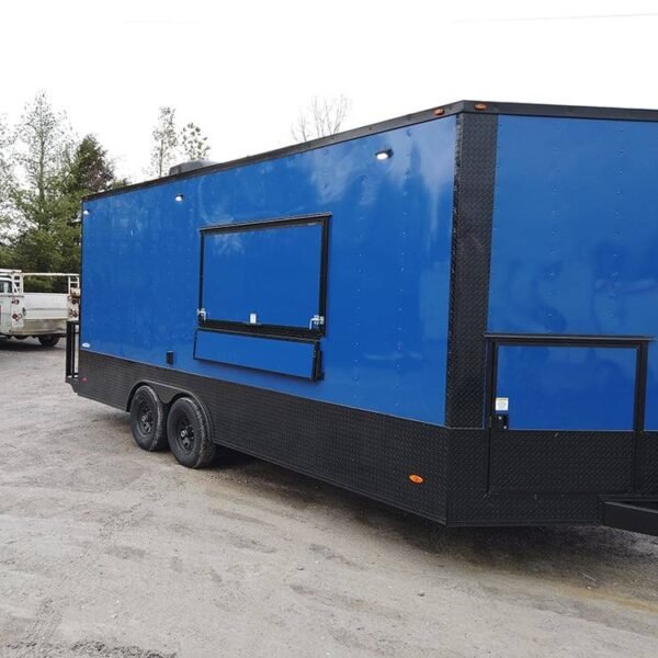 8.5 x 20' Cobalt Blue Food Vending Concession Food Trailer