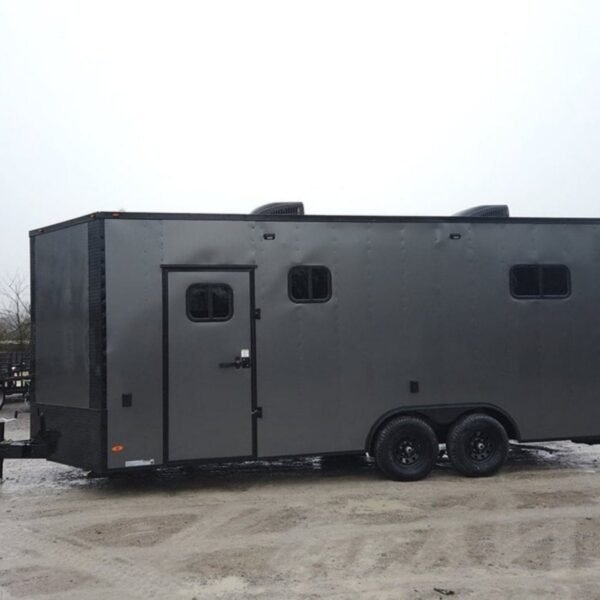 8.5′ x 20′ Charcoal Gray Custom Office Enclosed Trailer