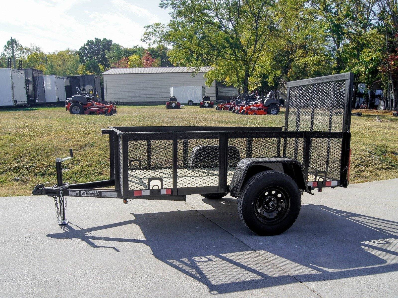dsc01019_6.jpg 5×8 Straight Deck Utility Trailer with 2ft Mesh Side 3500lb Axle - Image 1