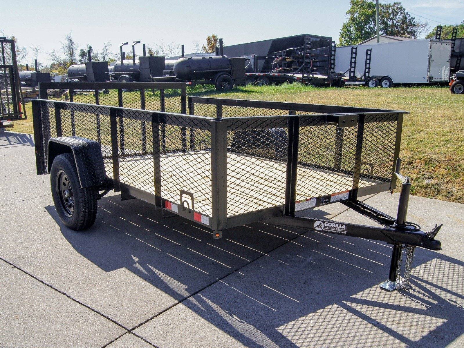 dsc01350_3.jpg 6.4×10 Dovetail Utility Trailer with 2ft Mesh Sides 3,500lb Axle - Image 1