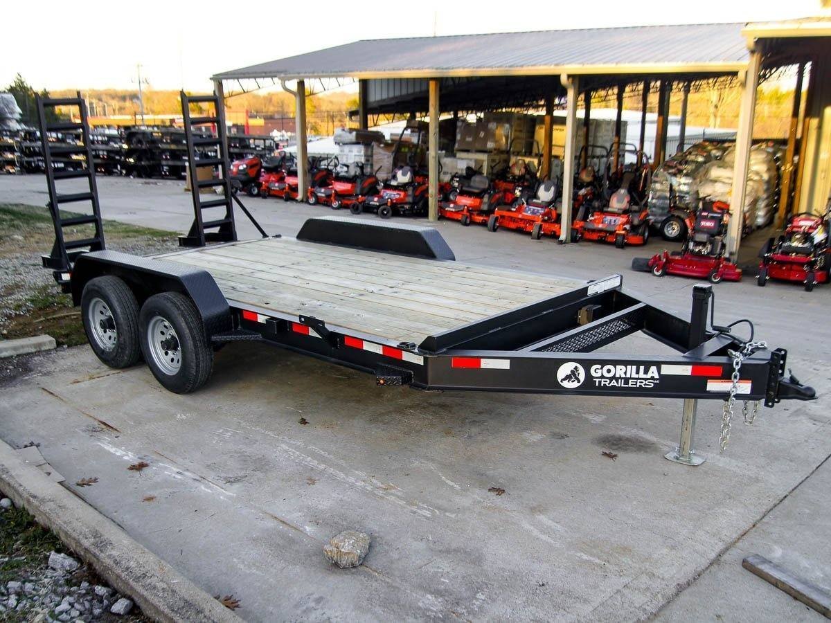 dsc02478_3-1.jpg 7×14 IBeam Equipment Trailer (2) 5200lb Axles with Stand-Up Ramps 10K GVWR - Image 1
