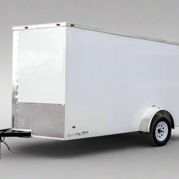 6×12 V-Nose Enclosed Trailer 3,500lb Axle