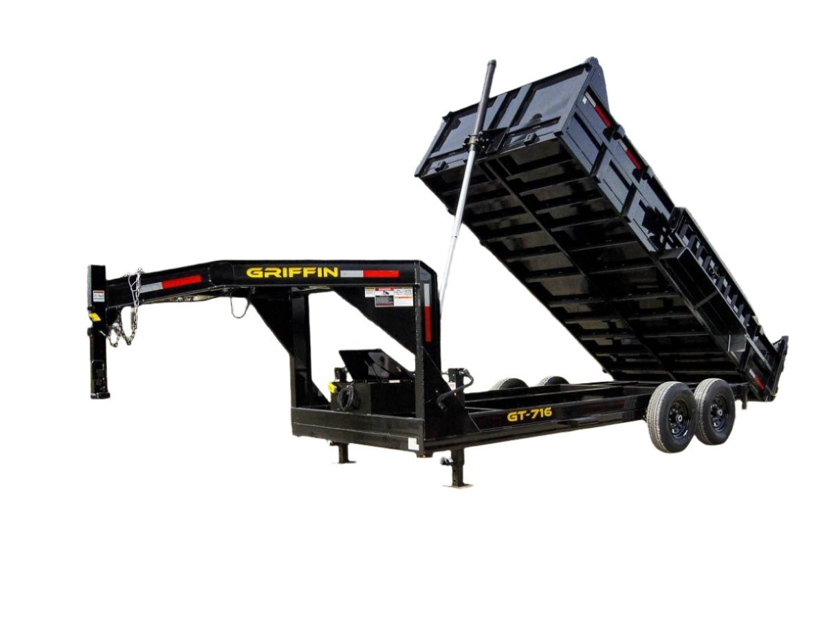 dsc02602_3-1.jpg 7x16 Gooseneck Telescopic Dump Trailer with 2ft Sides (2) 7K Axles - Image 1