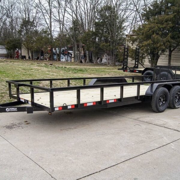 7×20 Tube Top Dovetail Utility Trailer (2) 3500lb Axles