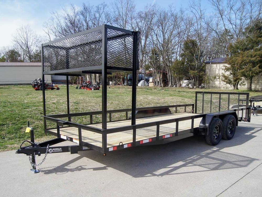 dsc03488_3-1.jpg 7×20 Dovetail Utility Trailer (2) 3,500lb Axles with Elevated Basket - Image 1