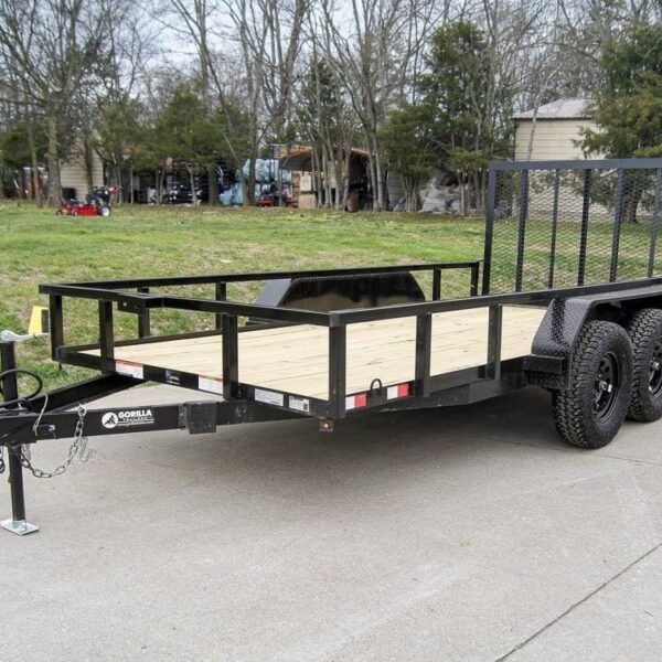 6.4×14 Straight Deck Tube Top Off Road Utility Trailer (2) 3,500lb Axles