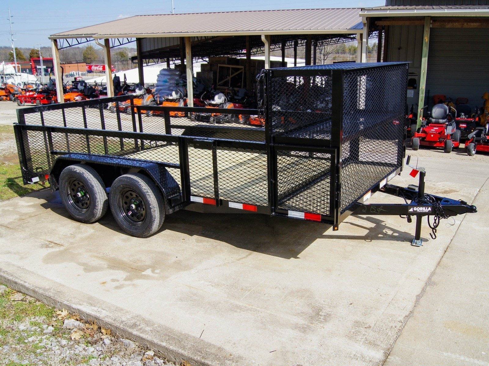 dsc05922-8-1.jpg 7×14 Powder Coated Dovetail Utility Trailer Stacked Baskets (2) 3,500lb Axles - Image 1