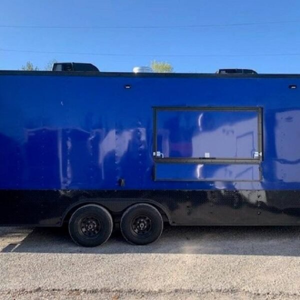8.5 x 20' Cobalt Blue Food Vending Concession Food Trailer With Appliances