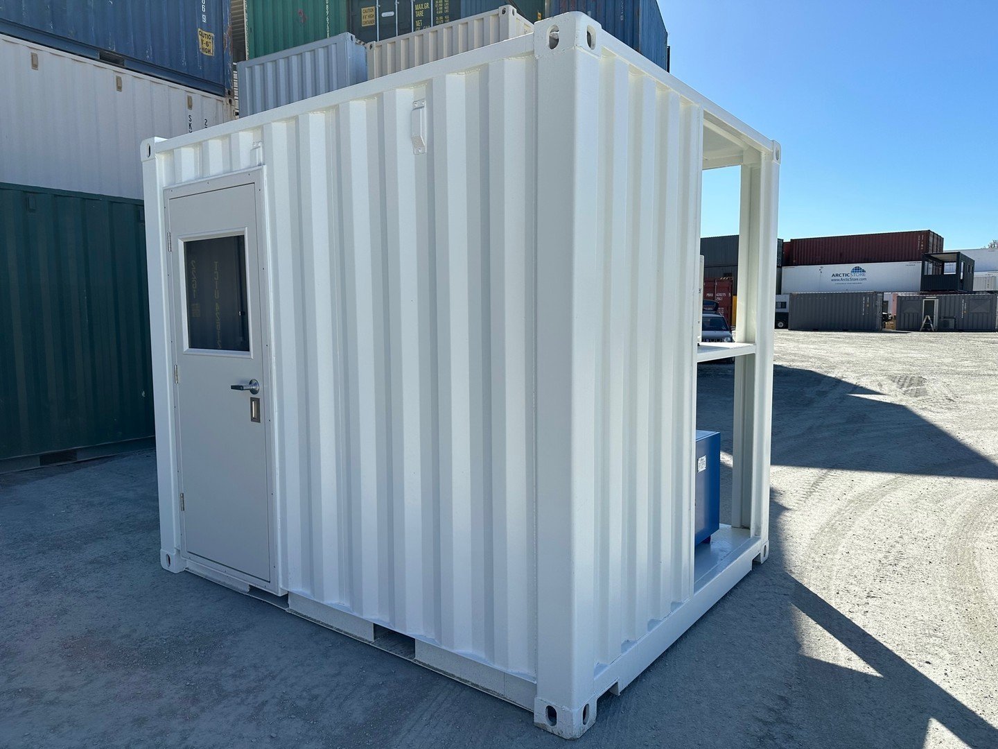 premiershippingcontainers_1690323794_3154987079935511665_4553681639.jpg White 10 foot Container For Sale - Image 1