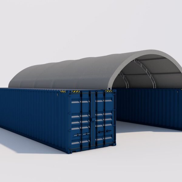 Shipping Container Shed<br> 20W-40L- 6.5H (ft)<br> Double Truss
