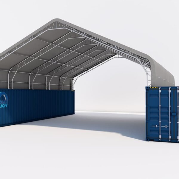 Kwanzaa Hut <br> 33W-40L-10H (ft) Peak <br> Double Truss