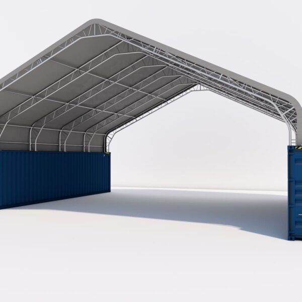 Hoop Barns <br> 40W-40L-13H(ft) <br> Double Truss Peak