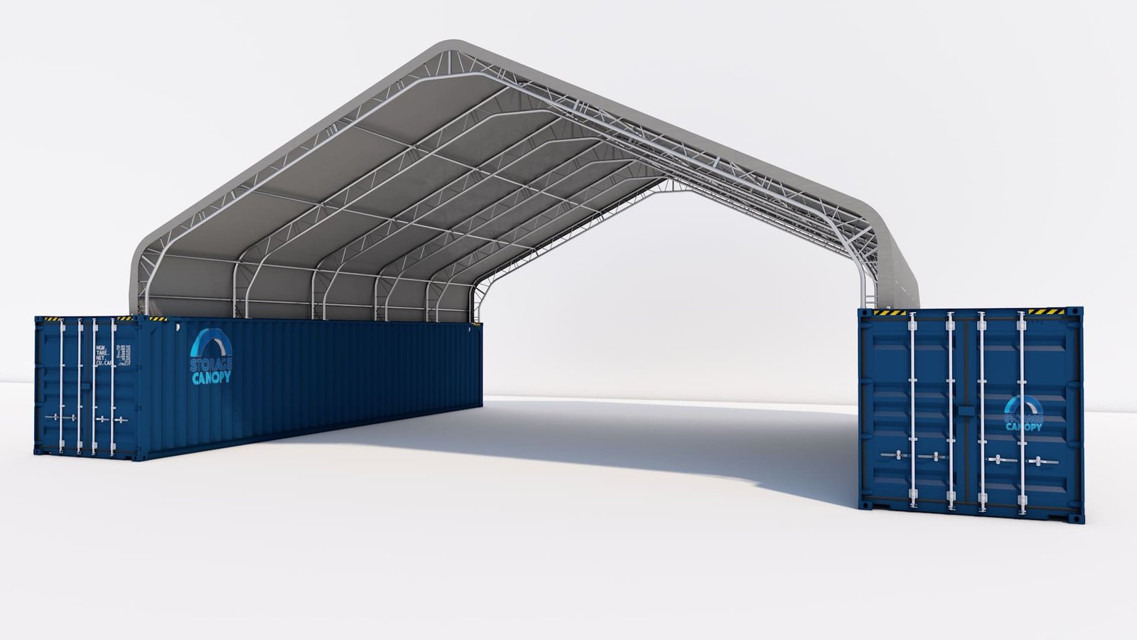 DTPK-4040L2.jpg Hoop Barns <br> 40W-40L-13H(ft) <br> Double Truss Peak - Image 1