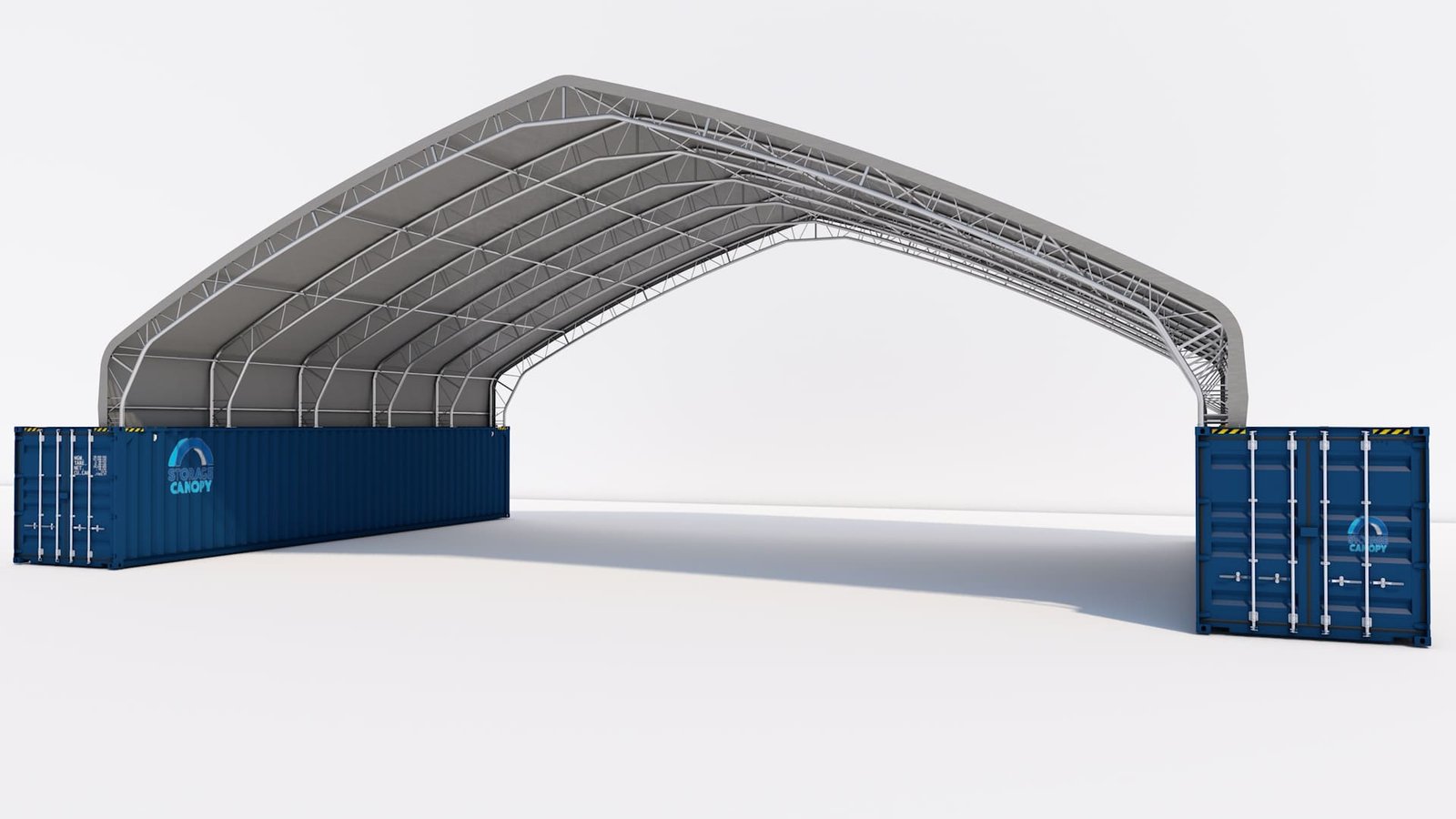 DTPK-6040L2.jpg Hoop Building <br> 60W-40L-15H(ft) <br>Double Truss Peak - Image 1