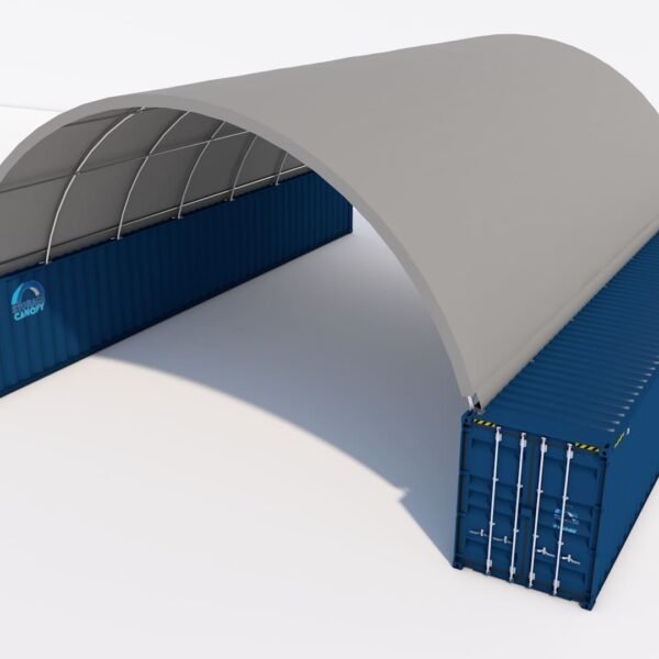 Shipping container roof <br> 40W-60L-15H (ft)<br> Single truss