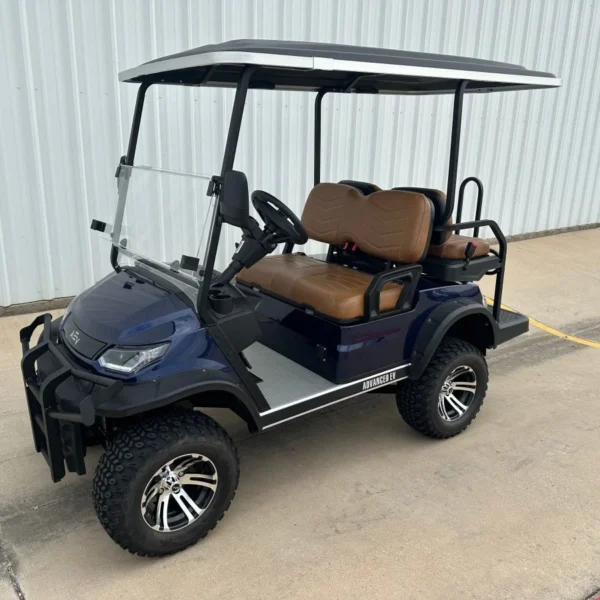 2024 Advanced EV Advent 4L 4 Passenger Lithium-Ion Golf Carts for Sale (Navy)