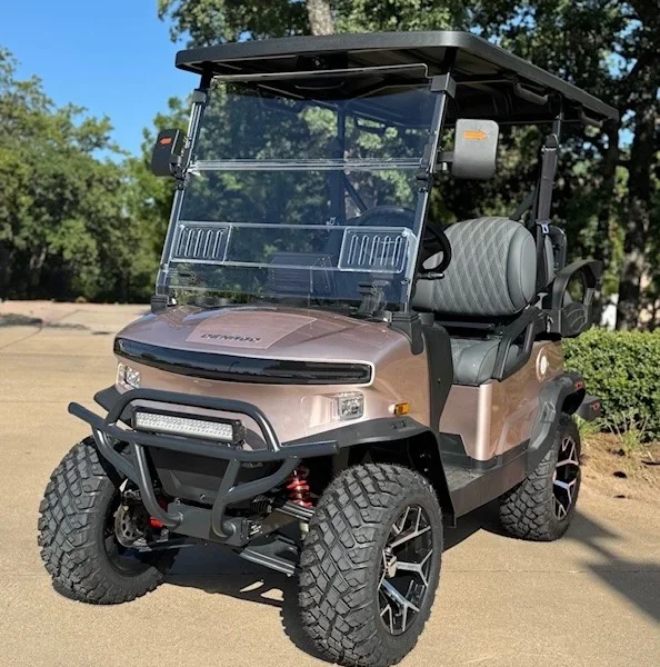 2026 Denago EV Nomad XL 4 Passenger Lifted Lithium Golf Carts for Sale(Orange)