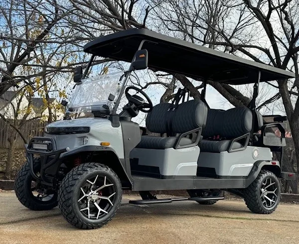 2026 Denago EV Rover XL 6 Passenger Lifted Lithium Golf Carts for Sale